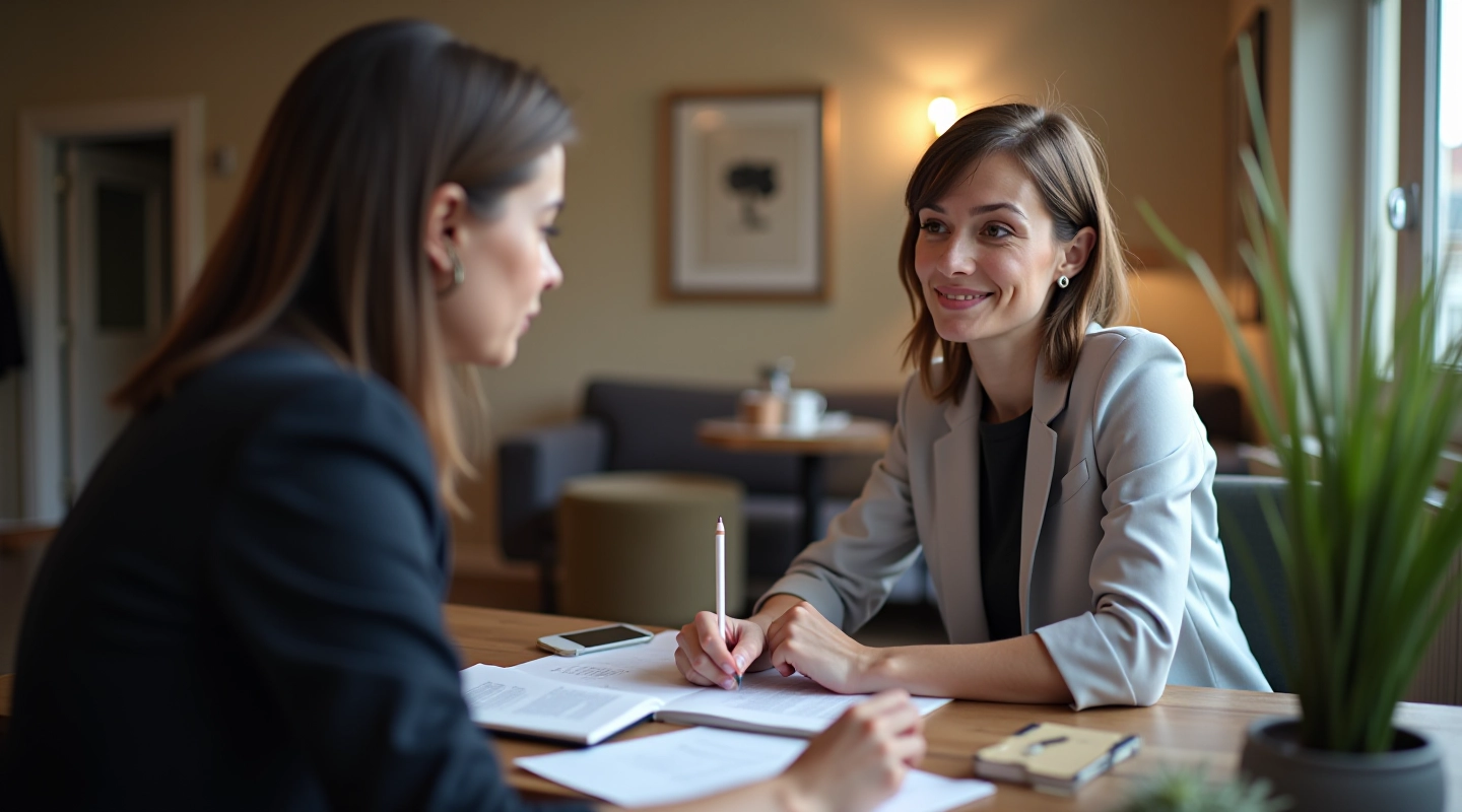 Journaliste rédigeant une proposition de sujet professionnelle
