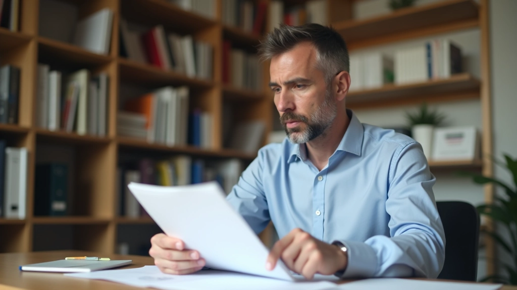 Rédacteur en chef lisant une proposition de sujet bien structurée avec intérêt marqué