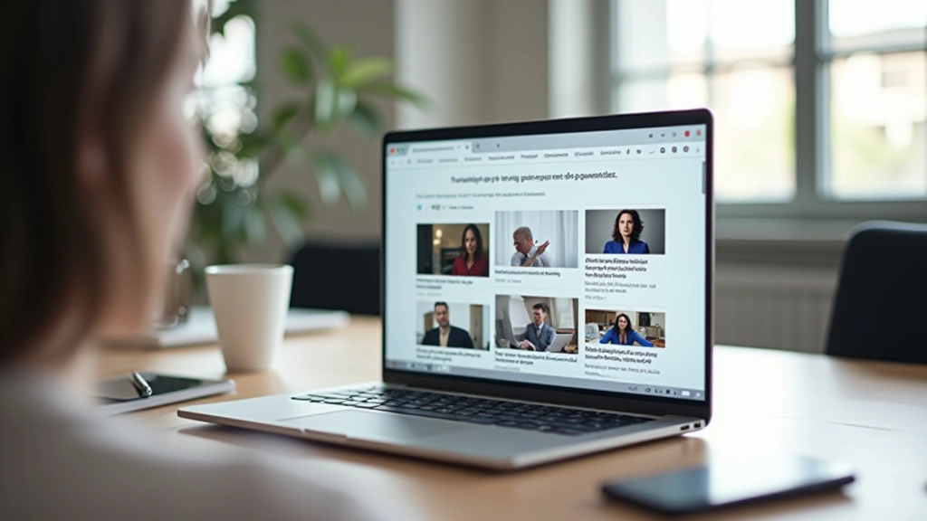 Présentation numérique du portfolio avec mise en page professionnelle
